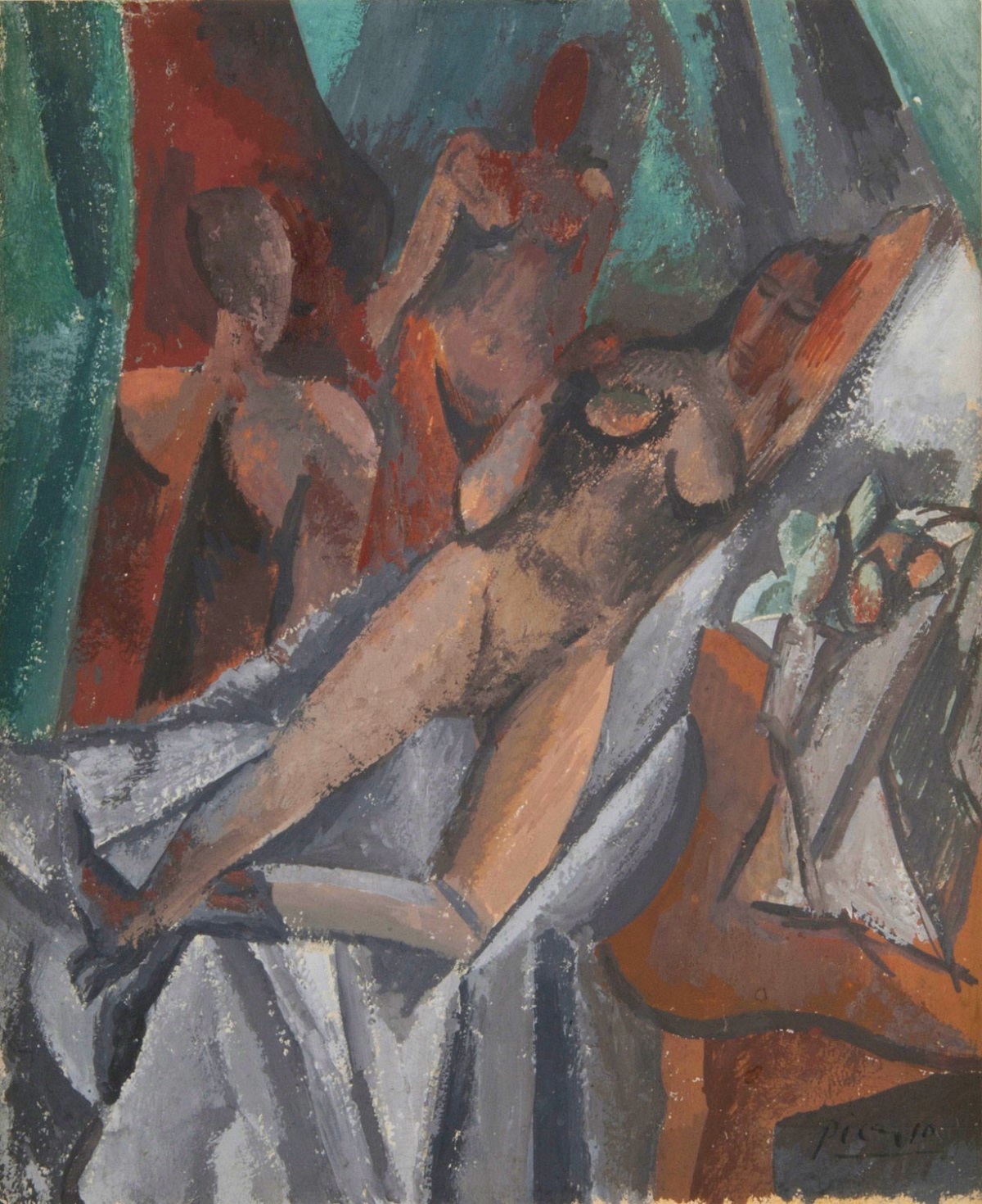 Picasso 1908 Three Nude Figures